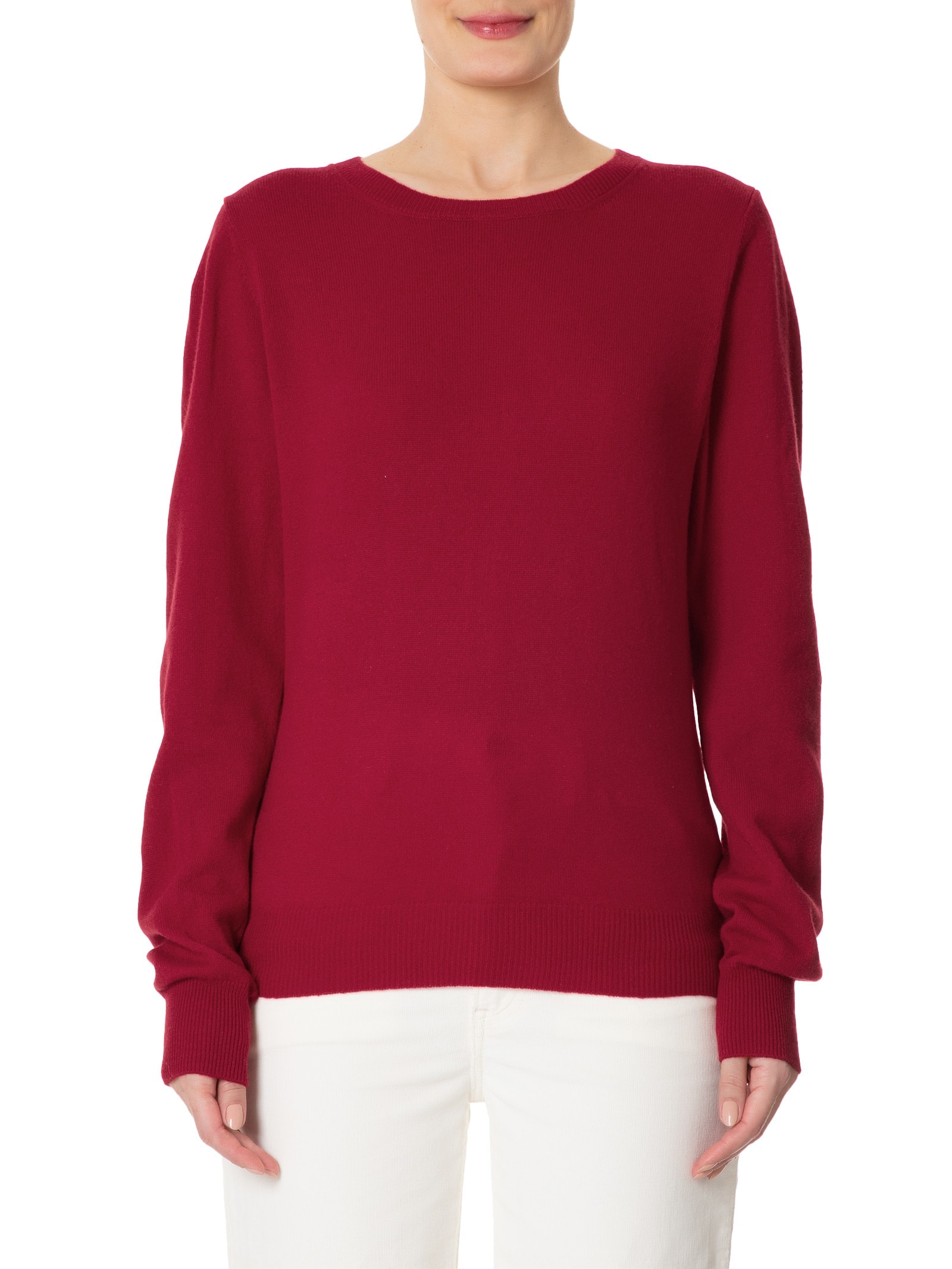 Suéter Feminino Puro Cashmere Vinho '2Essential