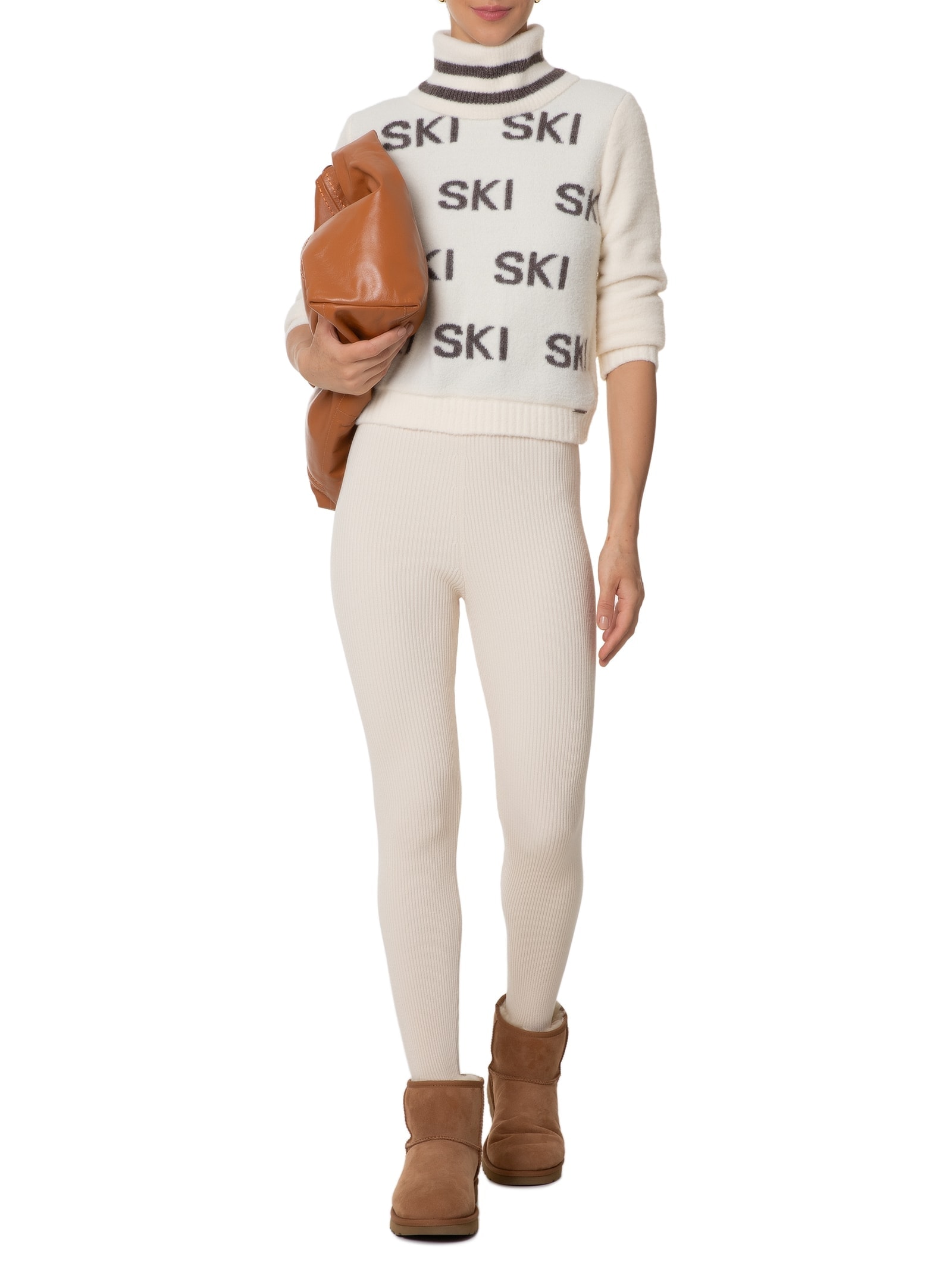 Anselmi - Suéter Feminino Ski - Branco