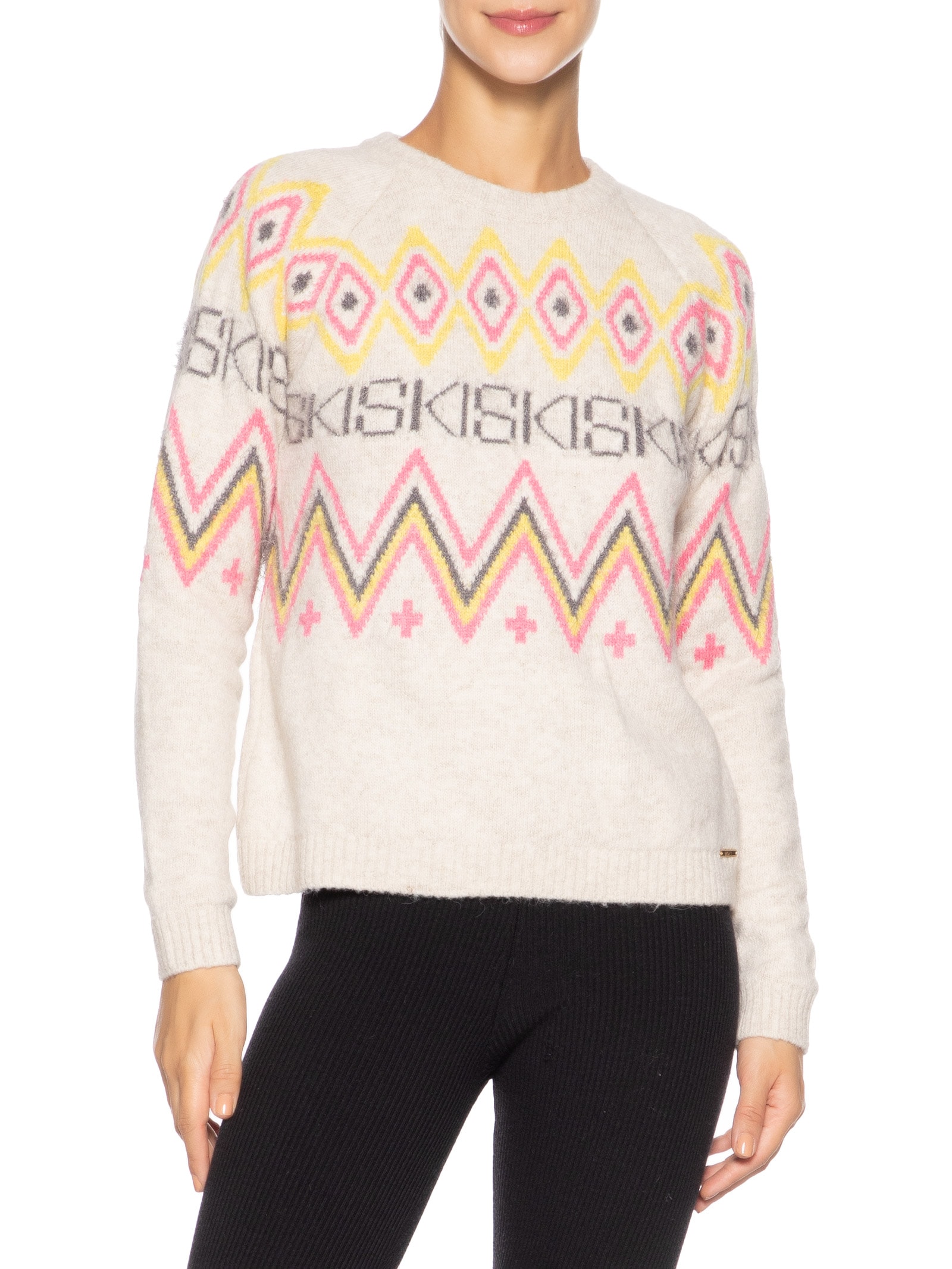 Suéter Feminino Ski Folk Bege Anselmi