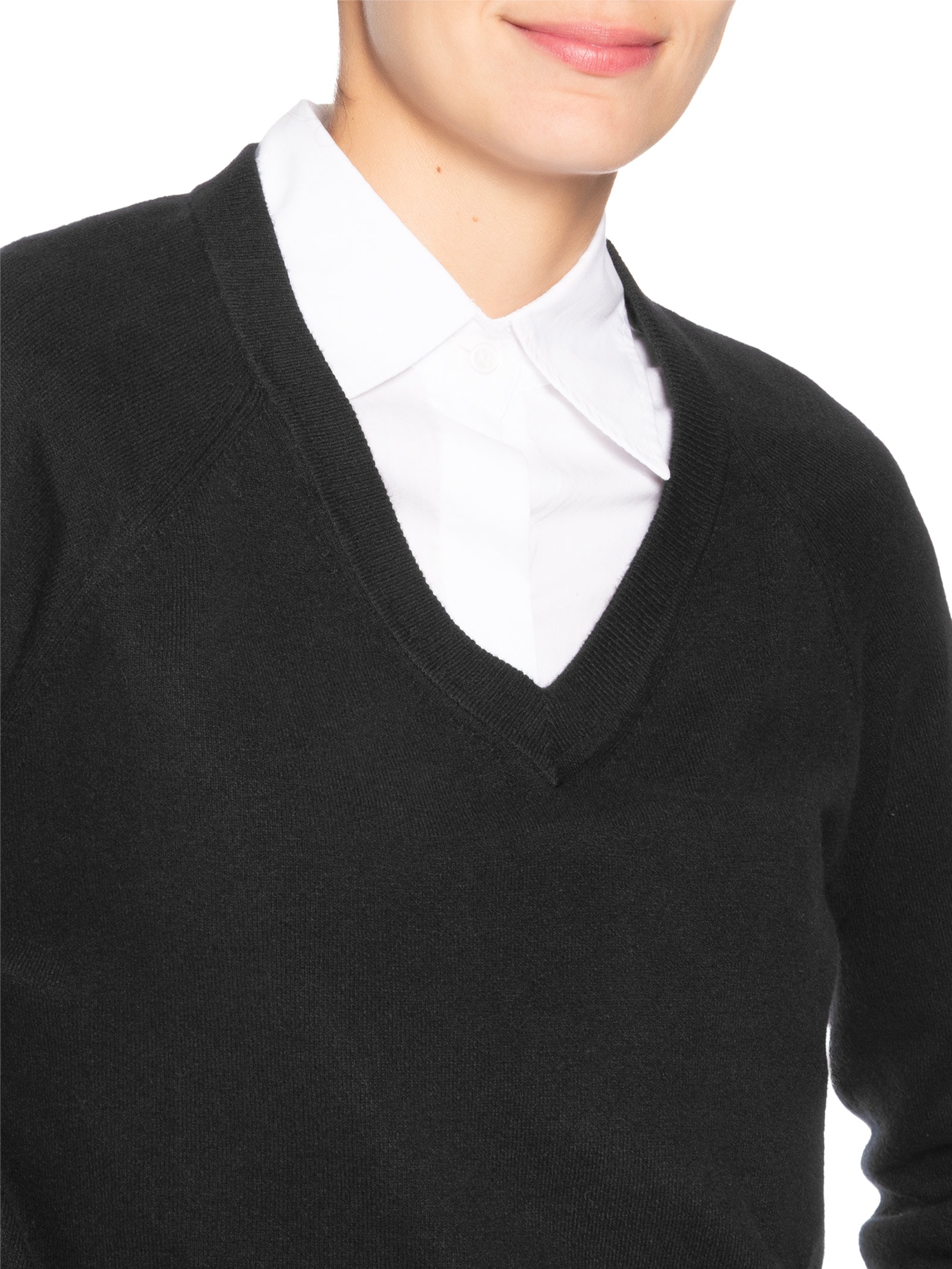 Suéter Feminino Super Soft V-Neck Pullover- Preto Levi's