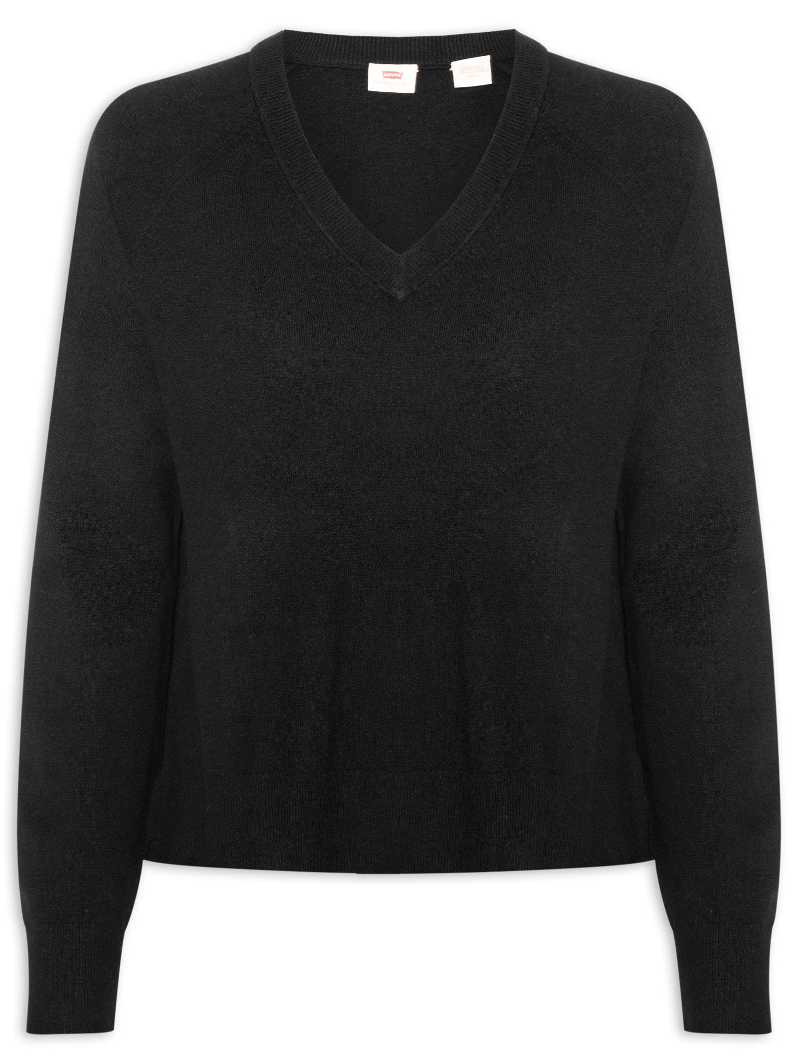 Suéter Feminino Super Soft V-Neck Pullover- Preto Levi's