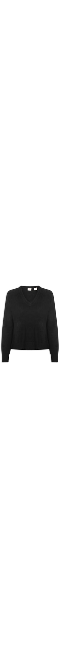Suéter Feminino Super Soft V-Neck Pullover- Preto