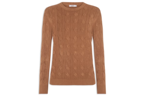 Suéter Feminino Texturizado Em Tricot - Bege