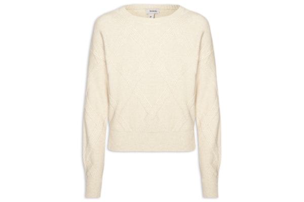 Suéter Feminino Texturizado Em Tricot - Bege