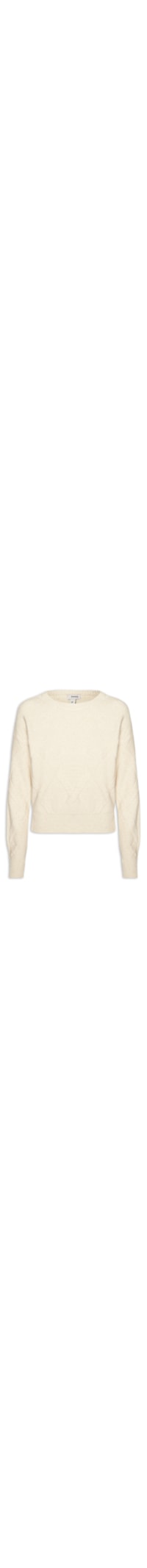 Suéter Feminino Texturizado Em Tricot - Bege