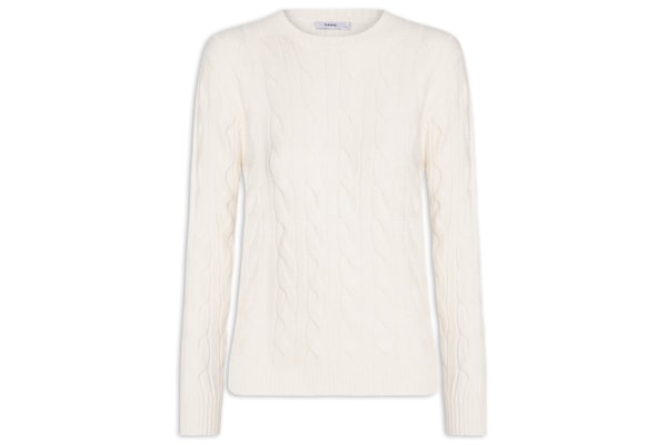Suéter Feminino Texturizado Em Tricot - Off White
