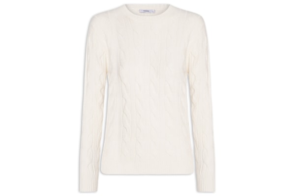 Suéter Feminino Texturizado Em Tricot - Off White
