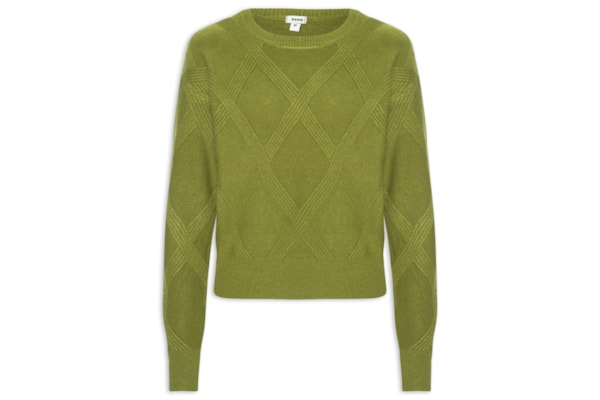 Suéter Feminino Texturizado Em Tricot - Verde