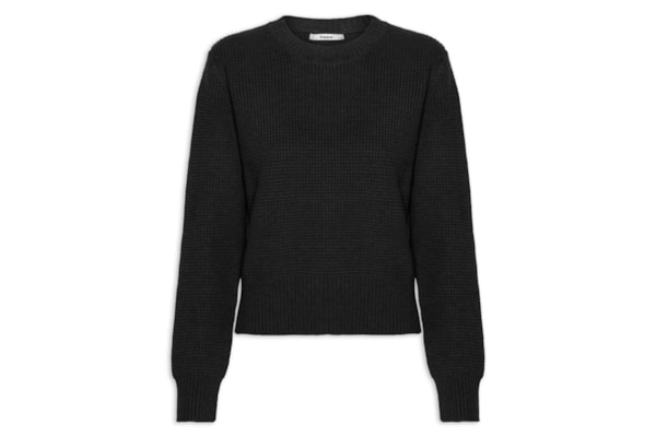 Suéter Feminino Texturizado Oversized - Preto