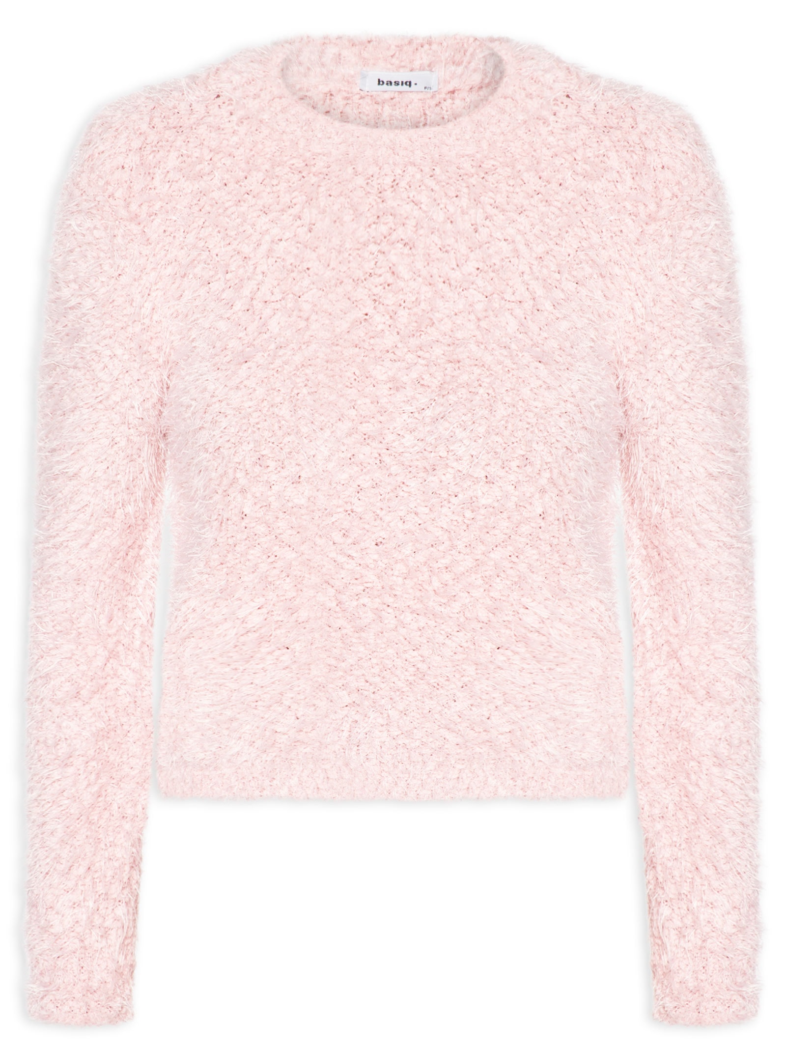 Suéter Feminino Texturizado Rosa Basiq