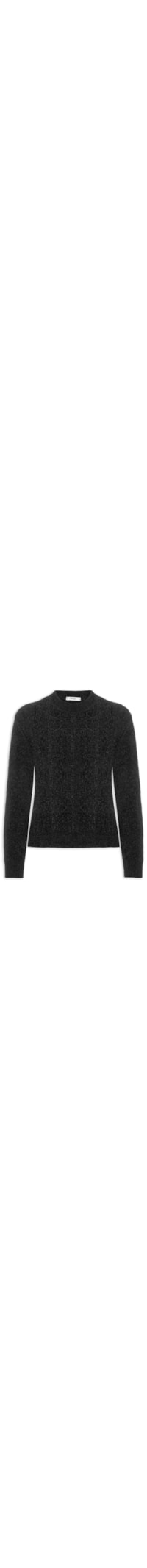 Suéter Feminino Trançado - Preto