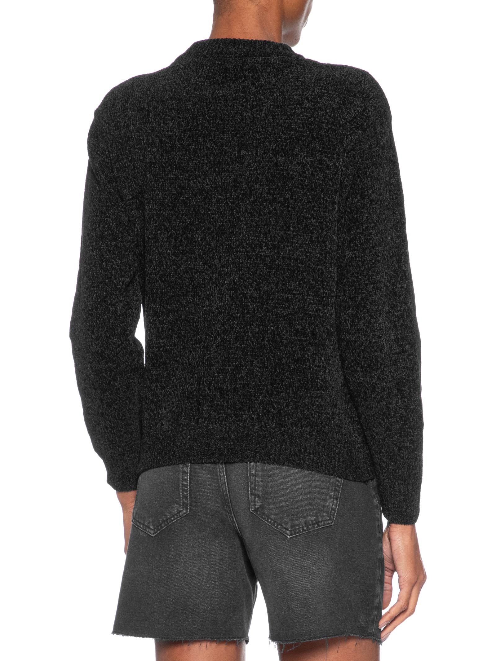 Suéter Feminino Trançado Preto Basiq
