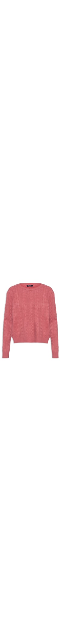 Suéter Feminino Tricot Com Detalhes - Vermelho