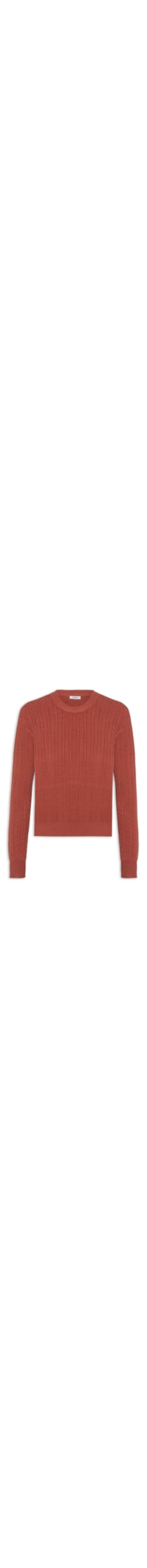 Suéter Feminino Tricot Com Manga Oversized - Vermelho