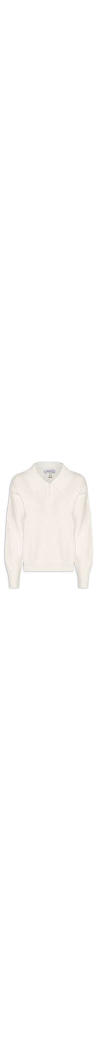 Suéter Feminino Tricot Comfy Gola Esporte - Off White