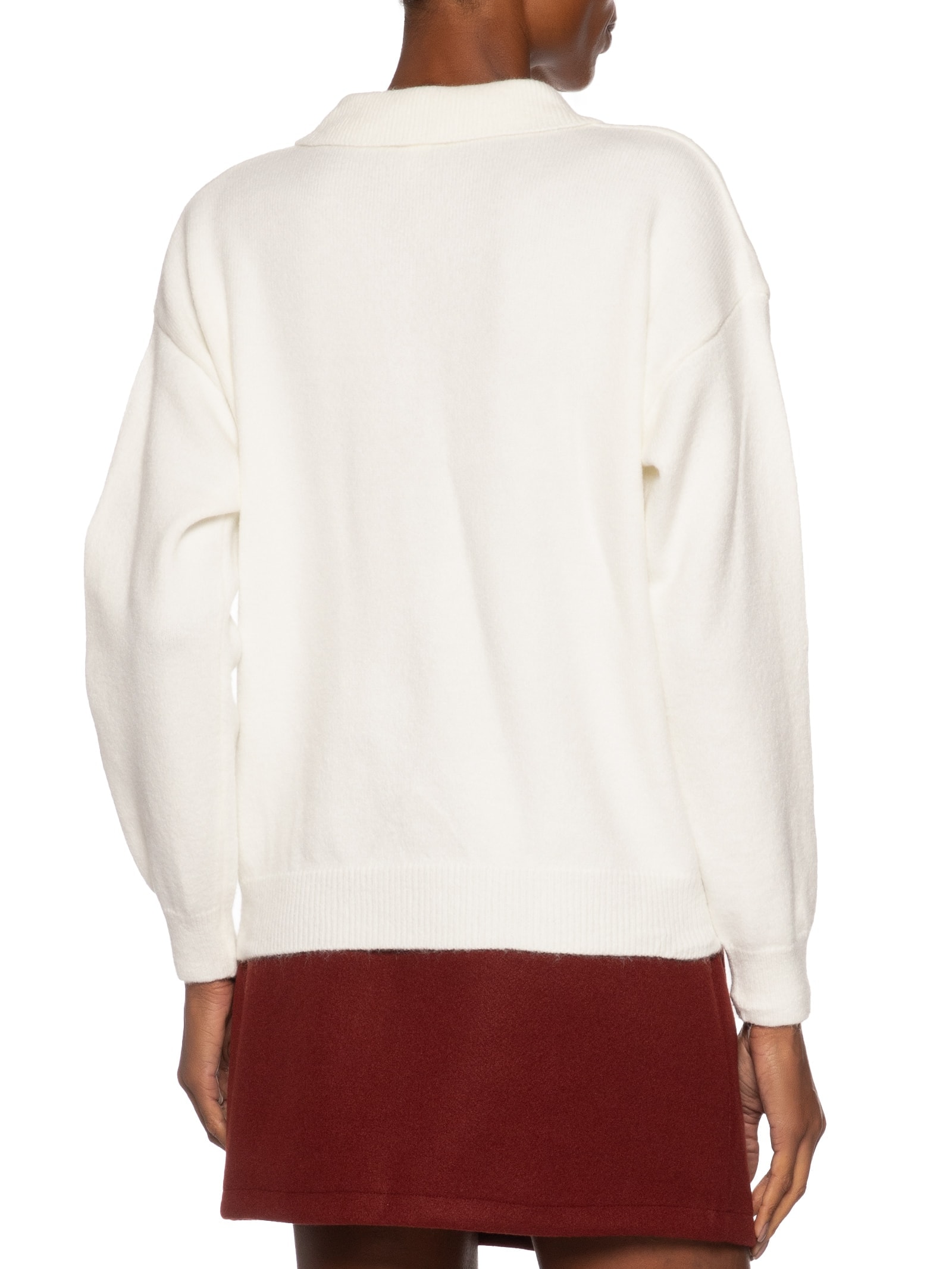 Suéter Feminino Tricot Comfy Gola Esporte Off White Basiq