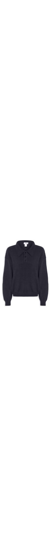 Suéter Feminino Tricot Comfy Gola Esporte – Azul