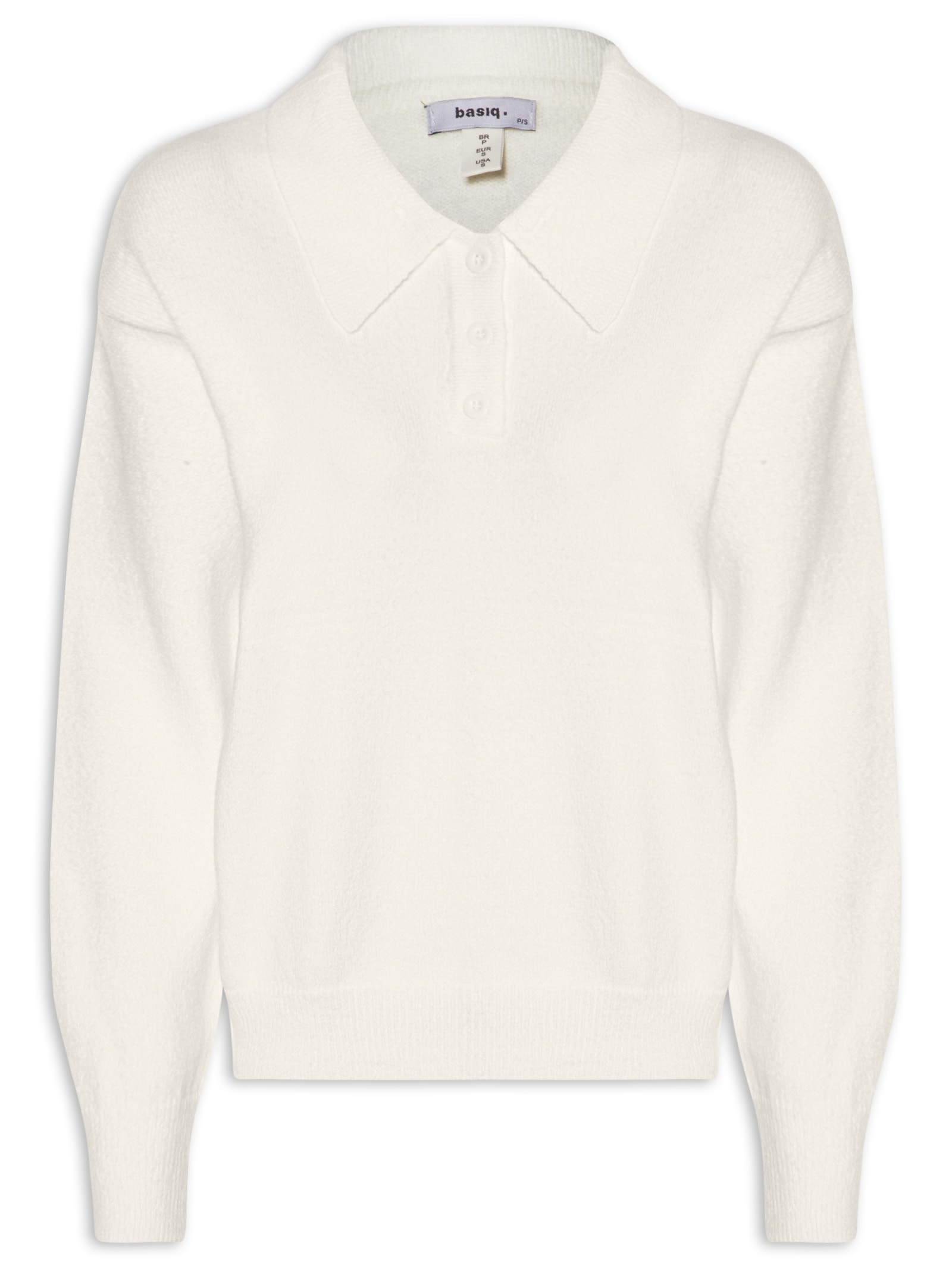 Suéter Feminino Tricot Comfy Gola Esporte – Off White Basiq