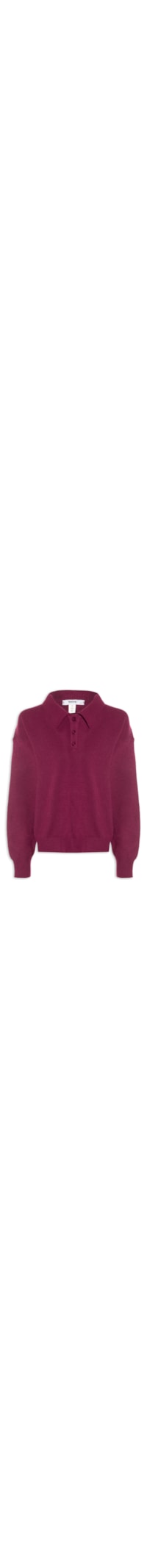Suéter Feminino Tricot Comfy Gola Esporte – Vermelho