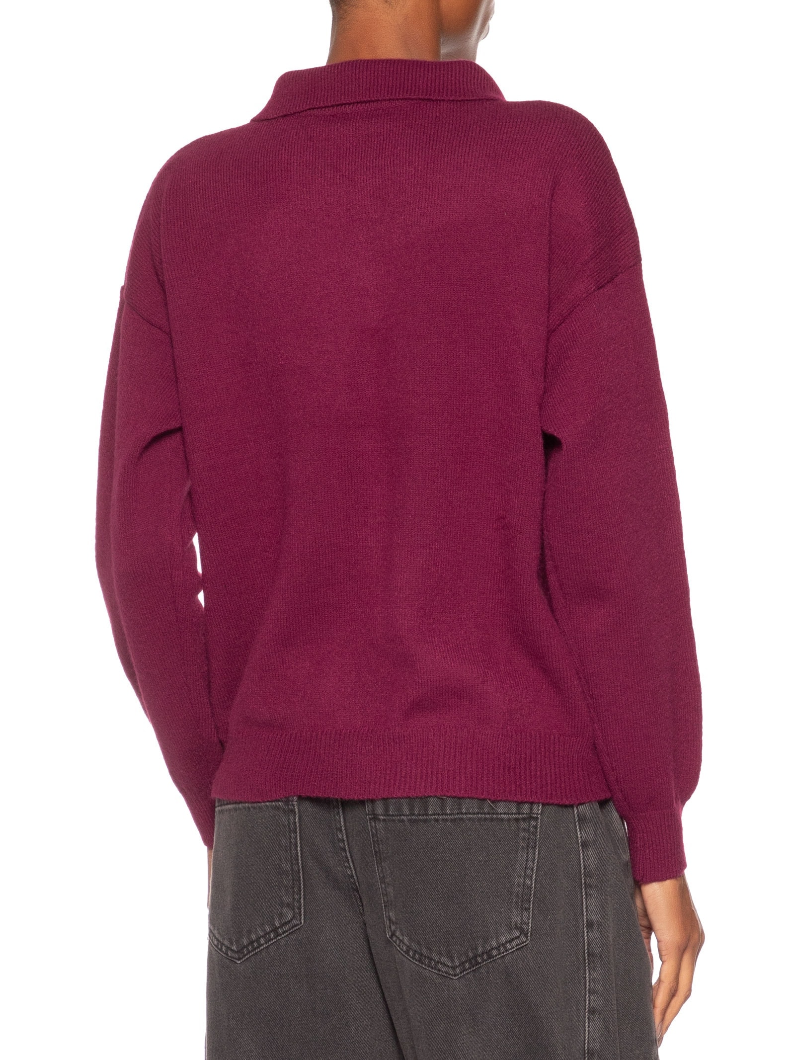 Suéter Feminino Tricot Comfy Gola Esporte – Vermelho Basiq
