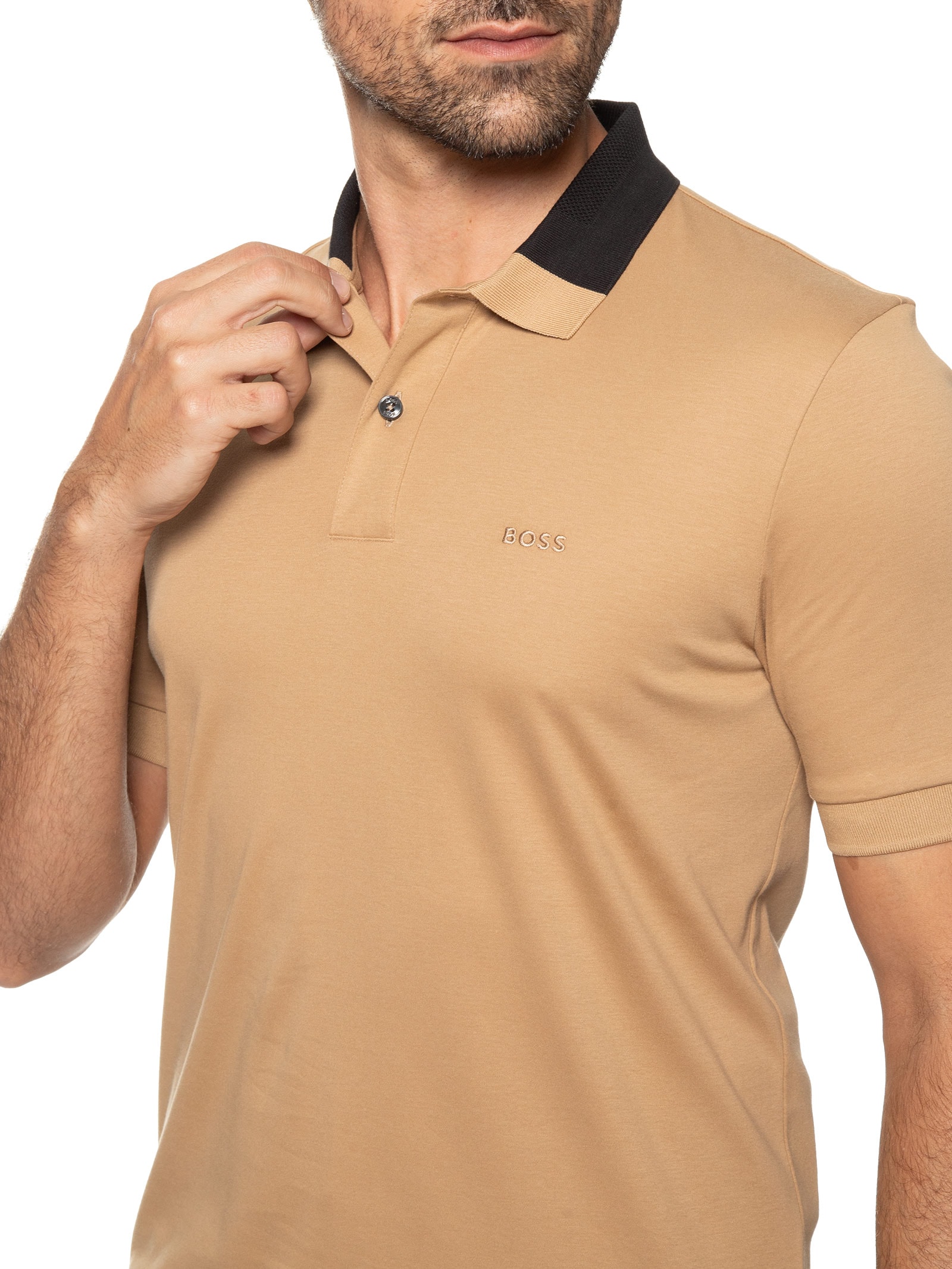 Suéter Feminino Tricot Gola Alta Branco Boss