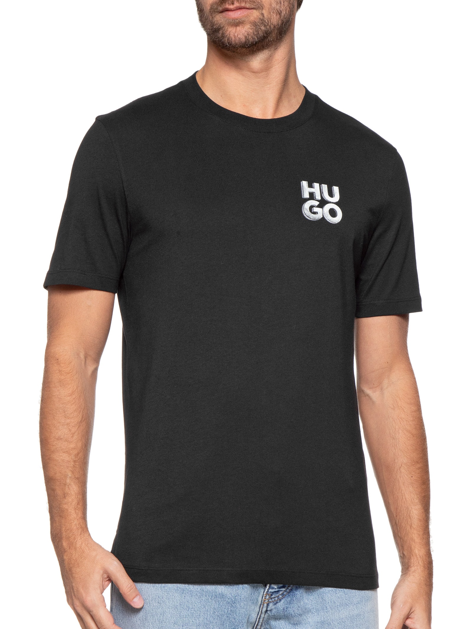 Suéter Feminino Tricot Gola Alta Branco Hugo