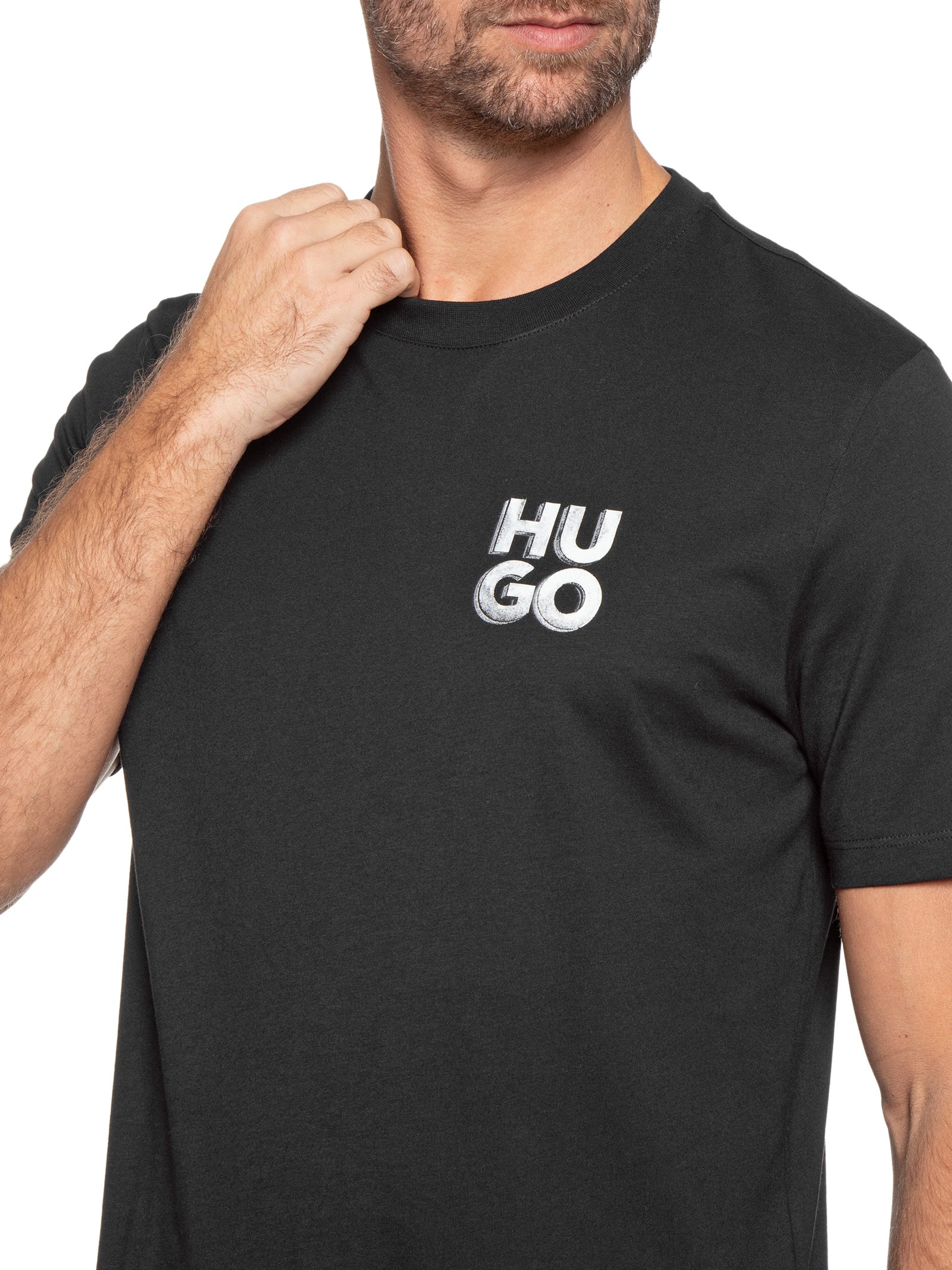 Suéter Feminino Tricot Gola Alta Branco Hugo