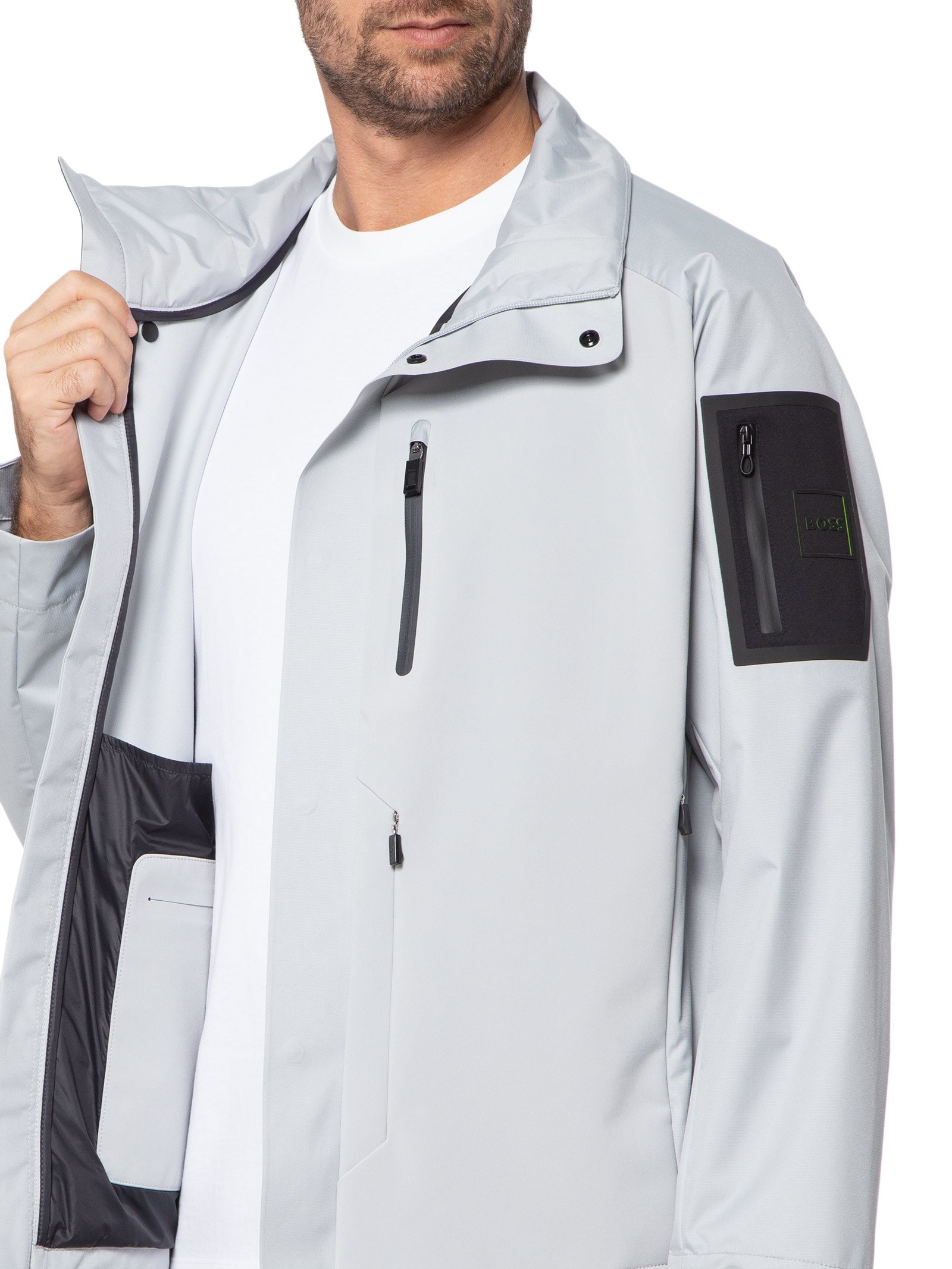 Suéter Feminino Tricot Gola Alta Branco Boss