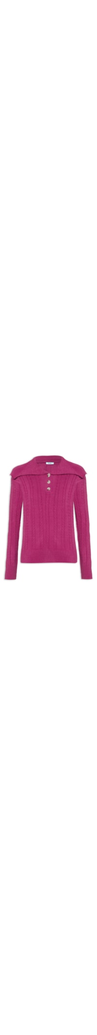 Suéter Feminino Tricot Gola Ampla - Rosa