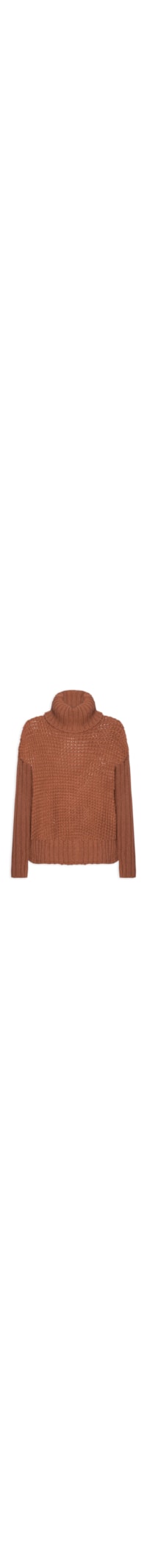 Suéter Feminino Tricot Oversized - Marrom