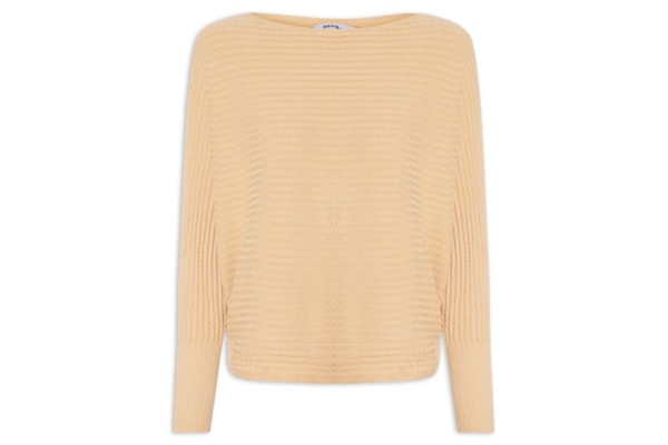 Suéter Feminino Tricot Oversized Texturizado - Bege