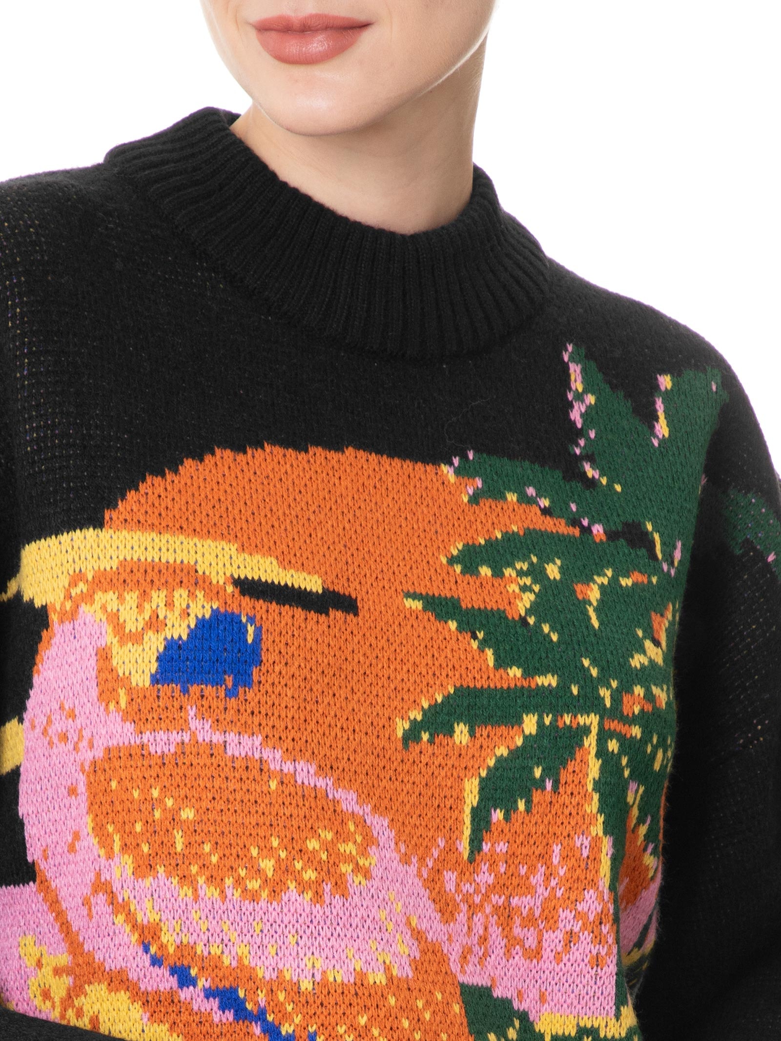 Farm - Suéter Feminino Tricot Paisagem Latina - Preto