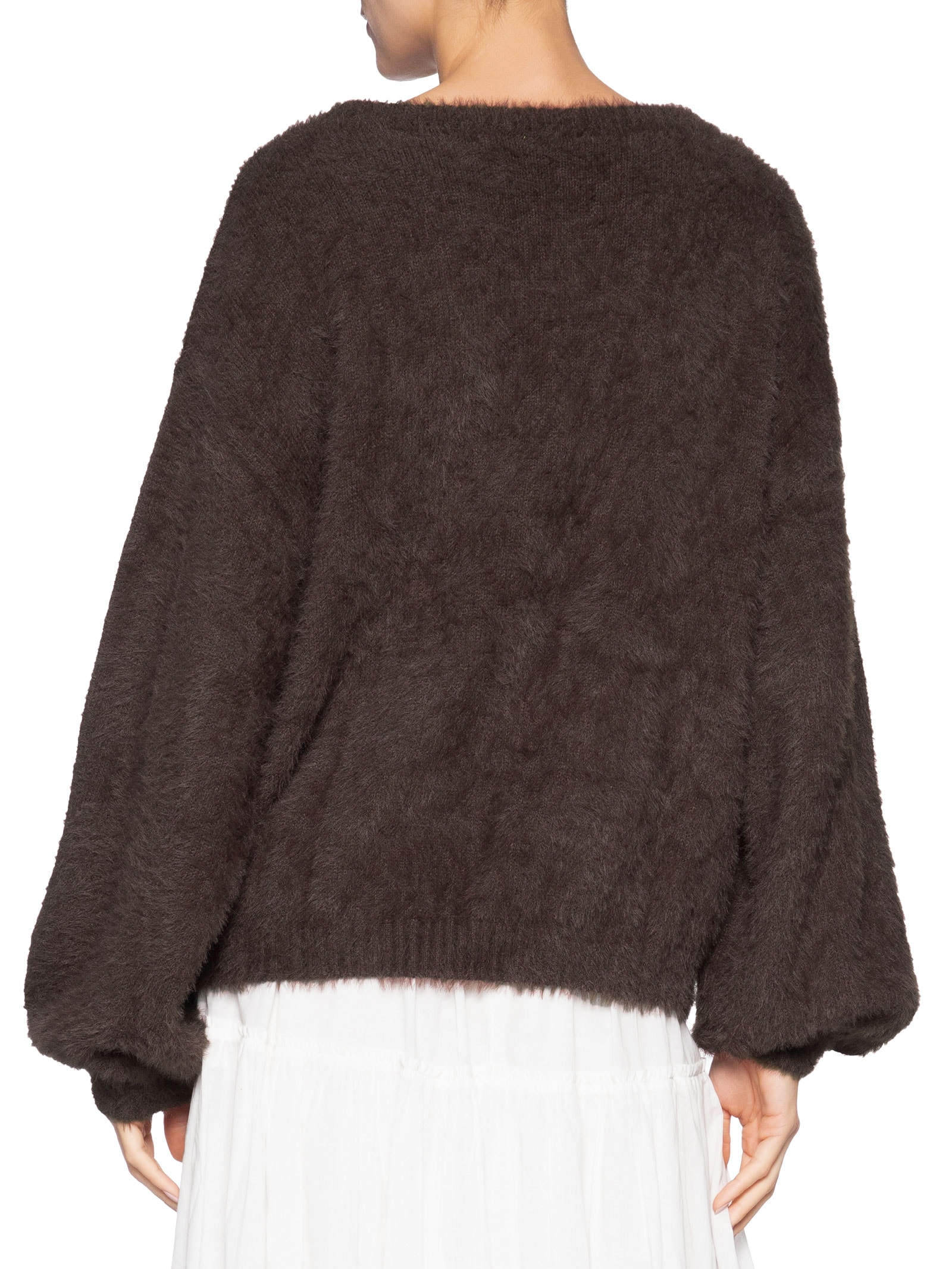 Suéter Feminino Tricot Pelinho Marrom Farm