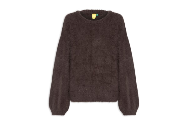Suéter Feminino Tricot Pelinho - Marrom
