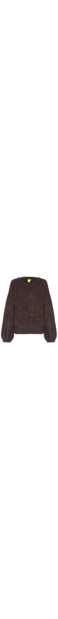 Suéter Feminino Tricot Pelinho - Marrom