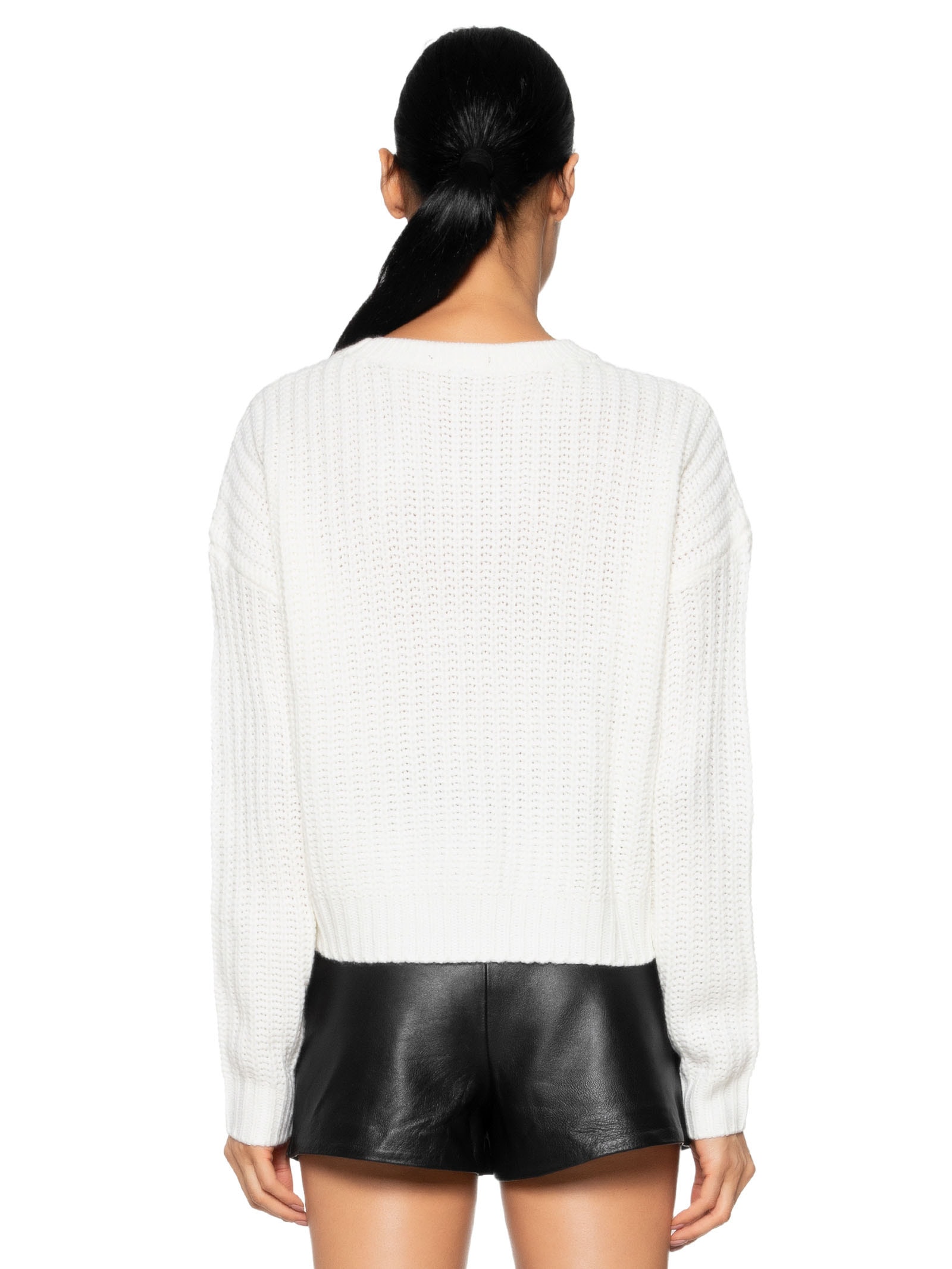 Market 33 - Suéter Feminino Tricot Texturizado - Off White