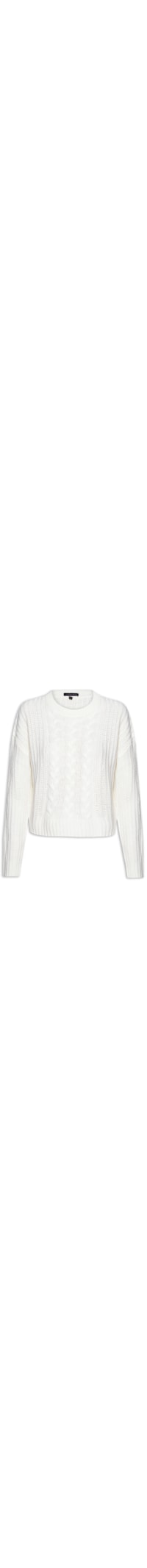 Suéter Feminino Tricot Texturizado - Off White