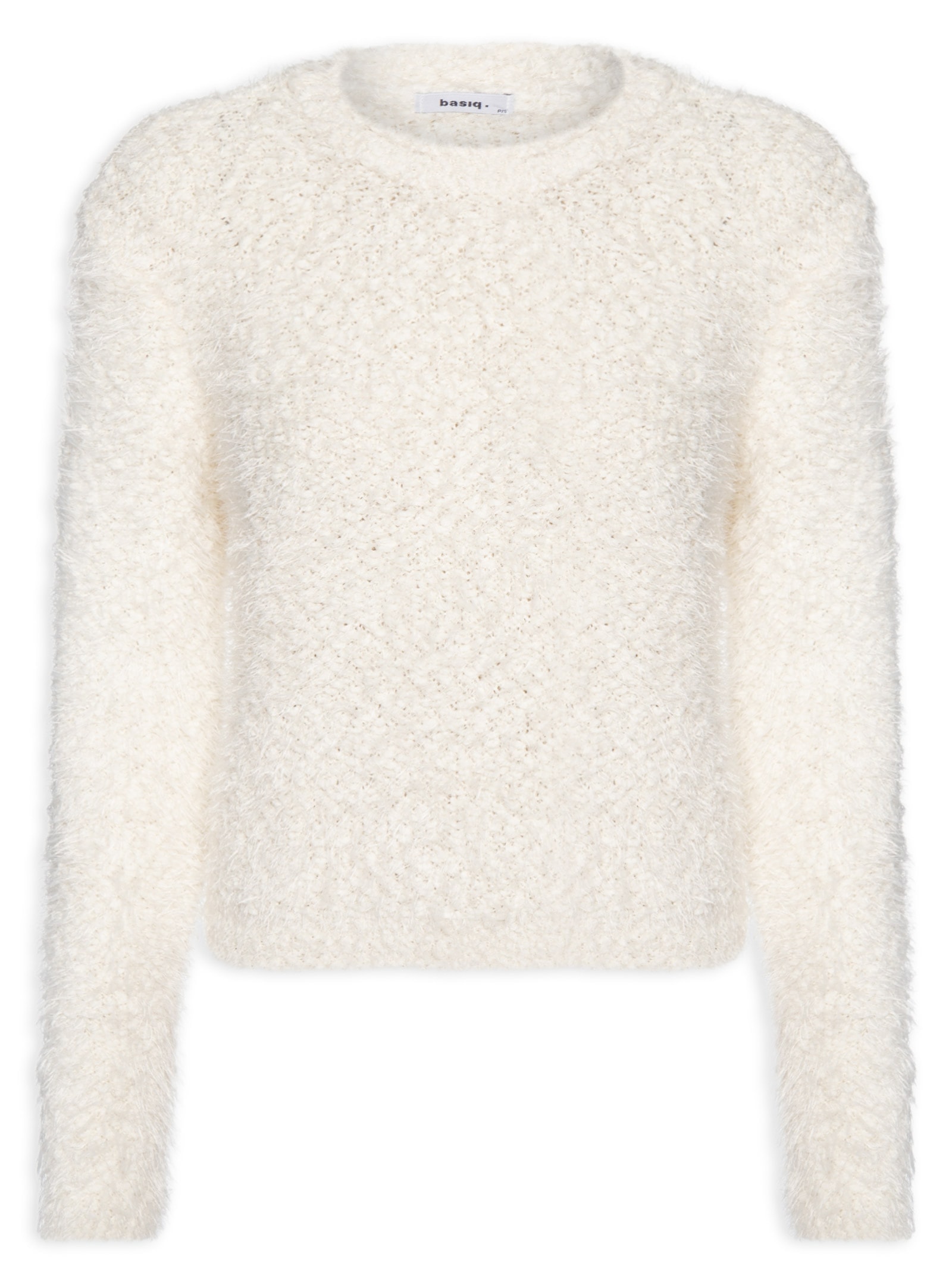 Suéter Feminino Tricot Texturizado  Off White Basiq