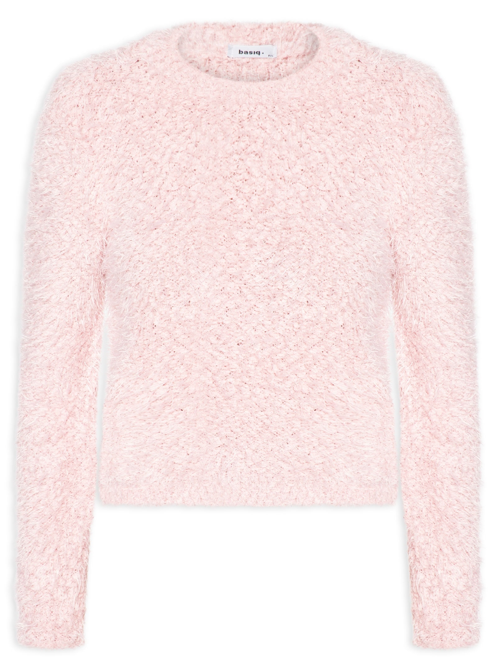 Suéter Feminino Tricot Texturizado  Rosa Basiq