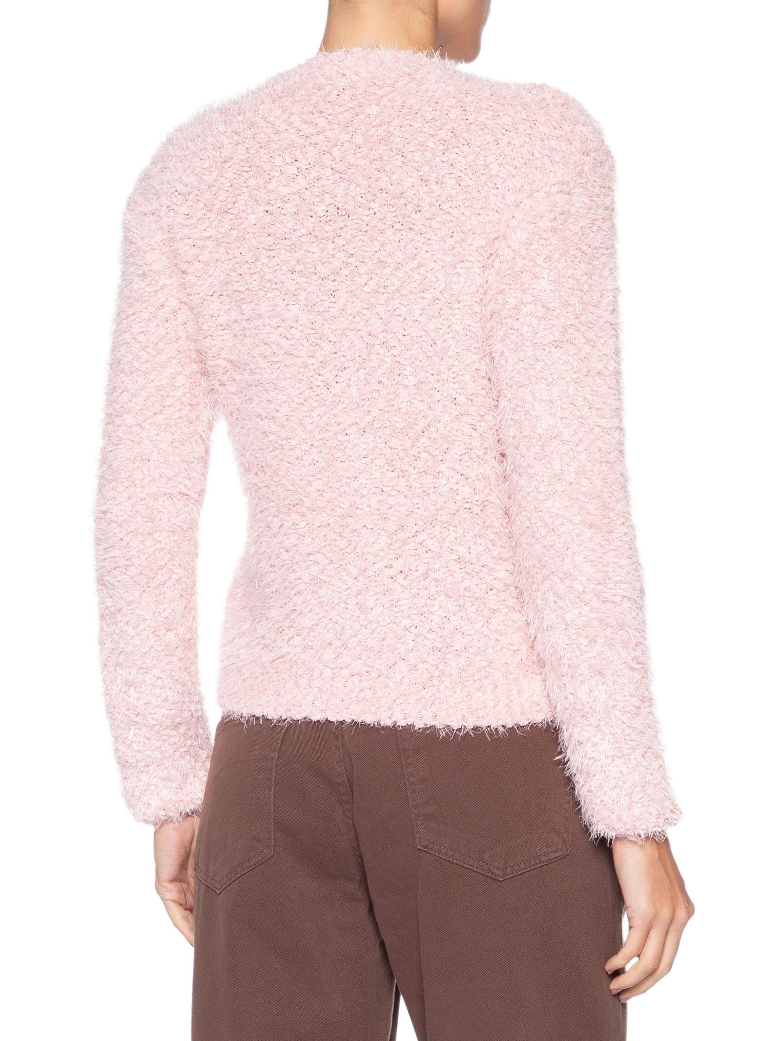 Suéter Feminino Tricot Texturizado  Rosa Basiq