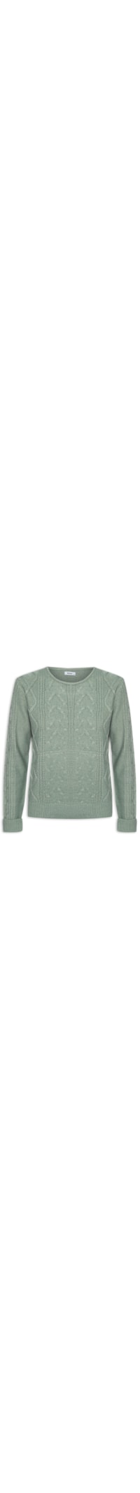 Suéter Feminino Tricot Texturizado - Verde