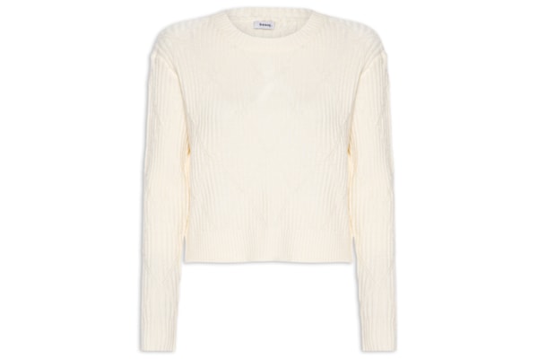 Suéter Feminino Tricot Texturizado  – Off White