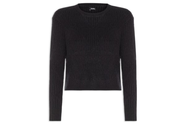 Suéter Feminino Tricot Texturizado  – Preto
