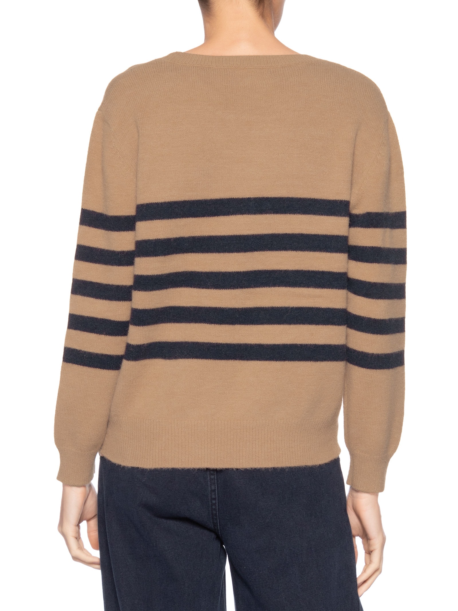 Suéter Listrado Feminino Marrom Market 33