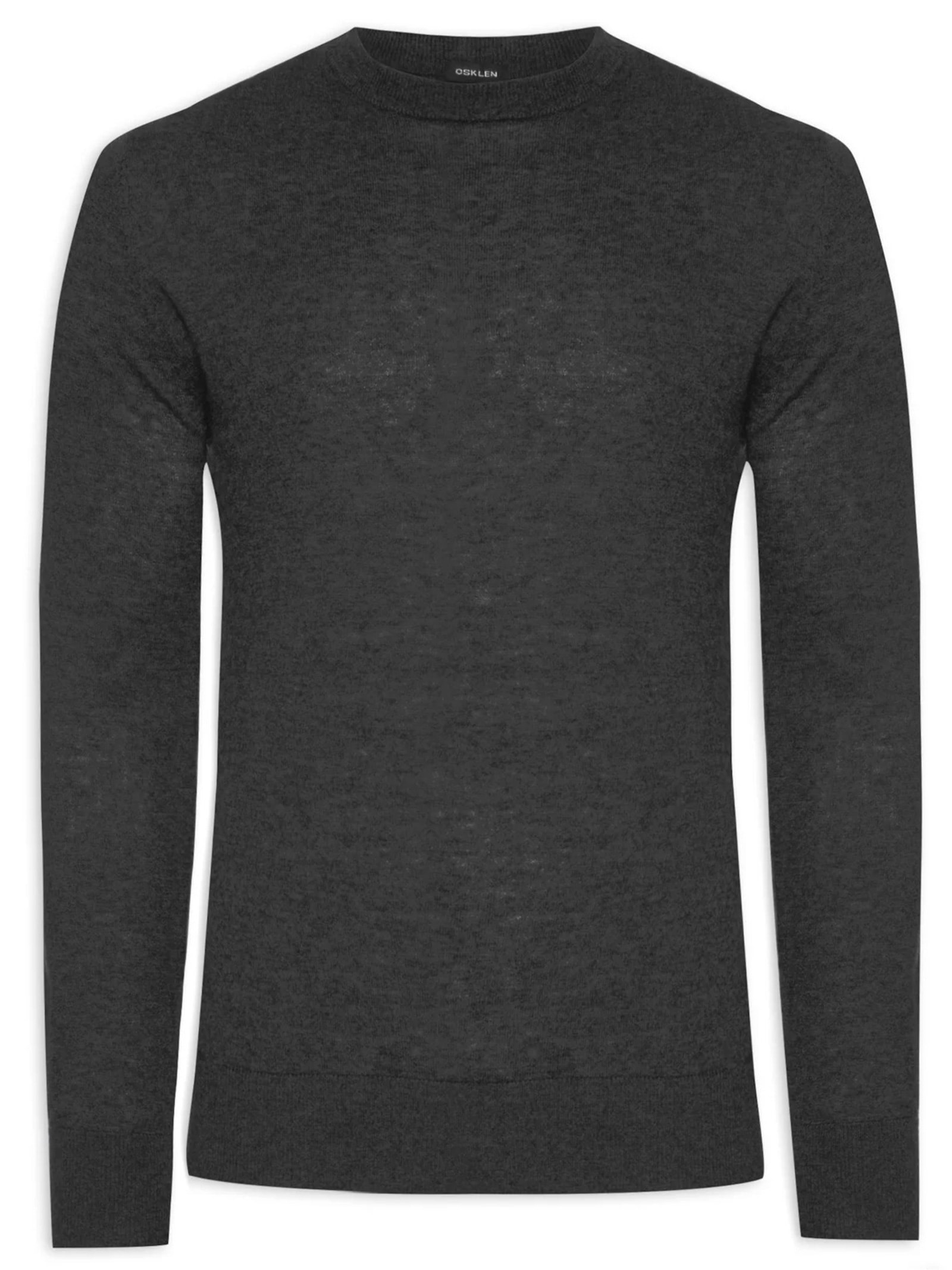 Suéter Maculino Manga Longa Mix Wool Cashmere Preto Osklen