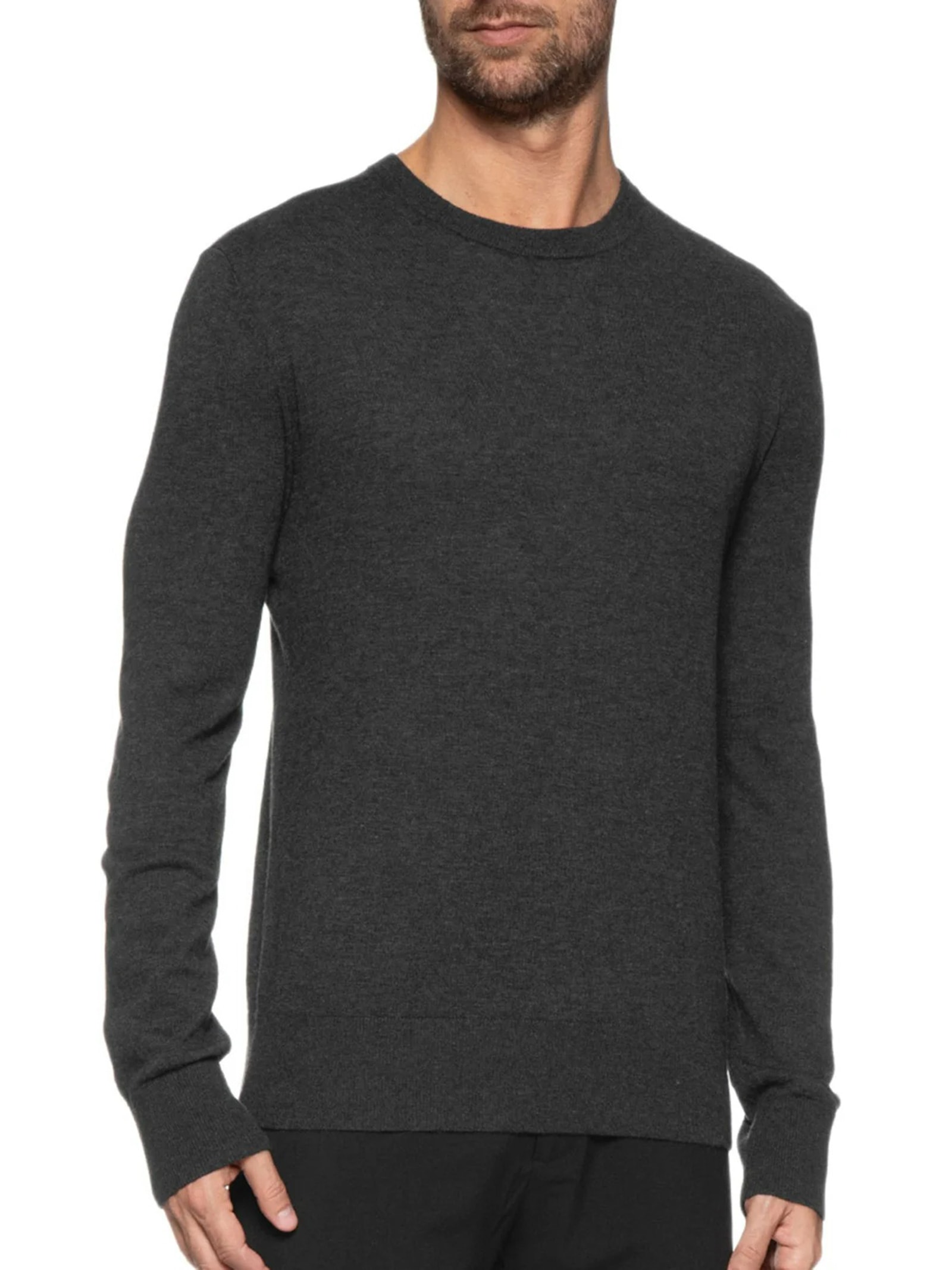 Suéter Maculino Manga Longa Mix Wool Cashmere Preto Osklen