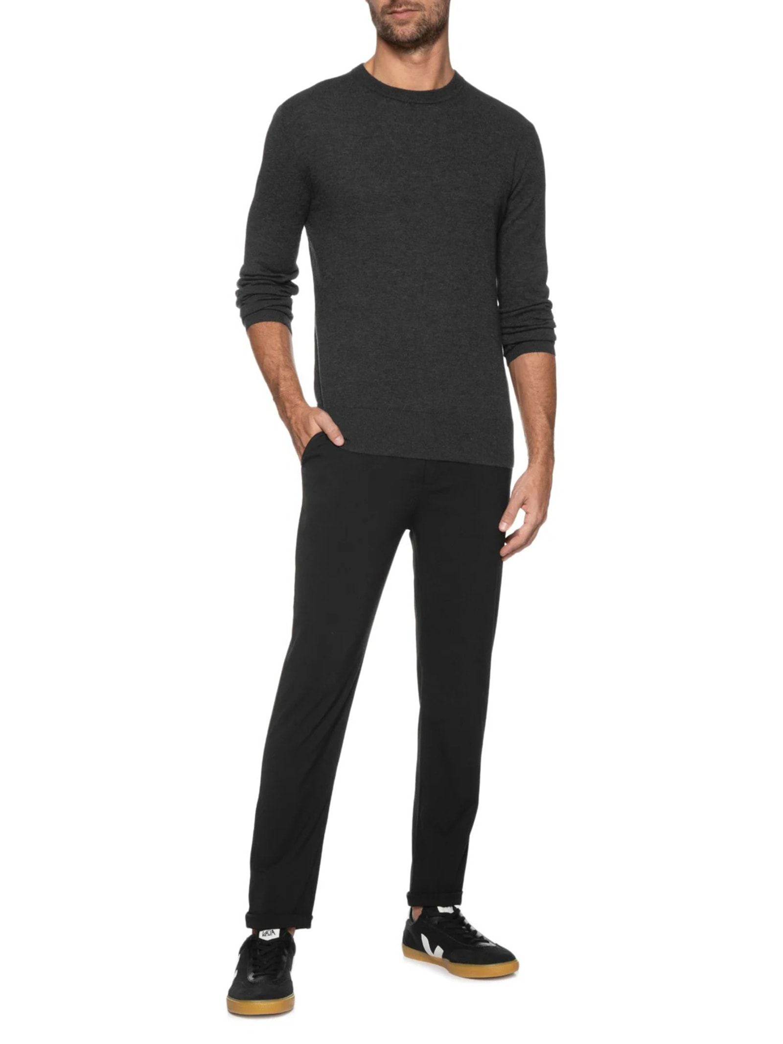Suéter Maculino Mix Wool Cashmere Preto Osklen