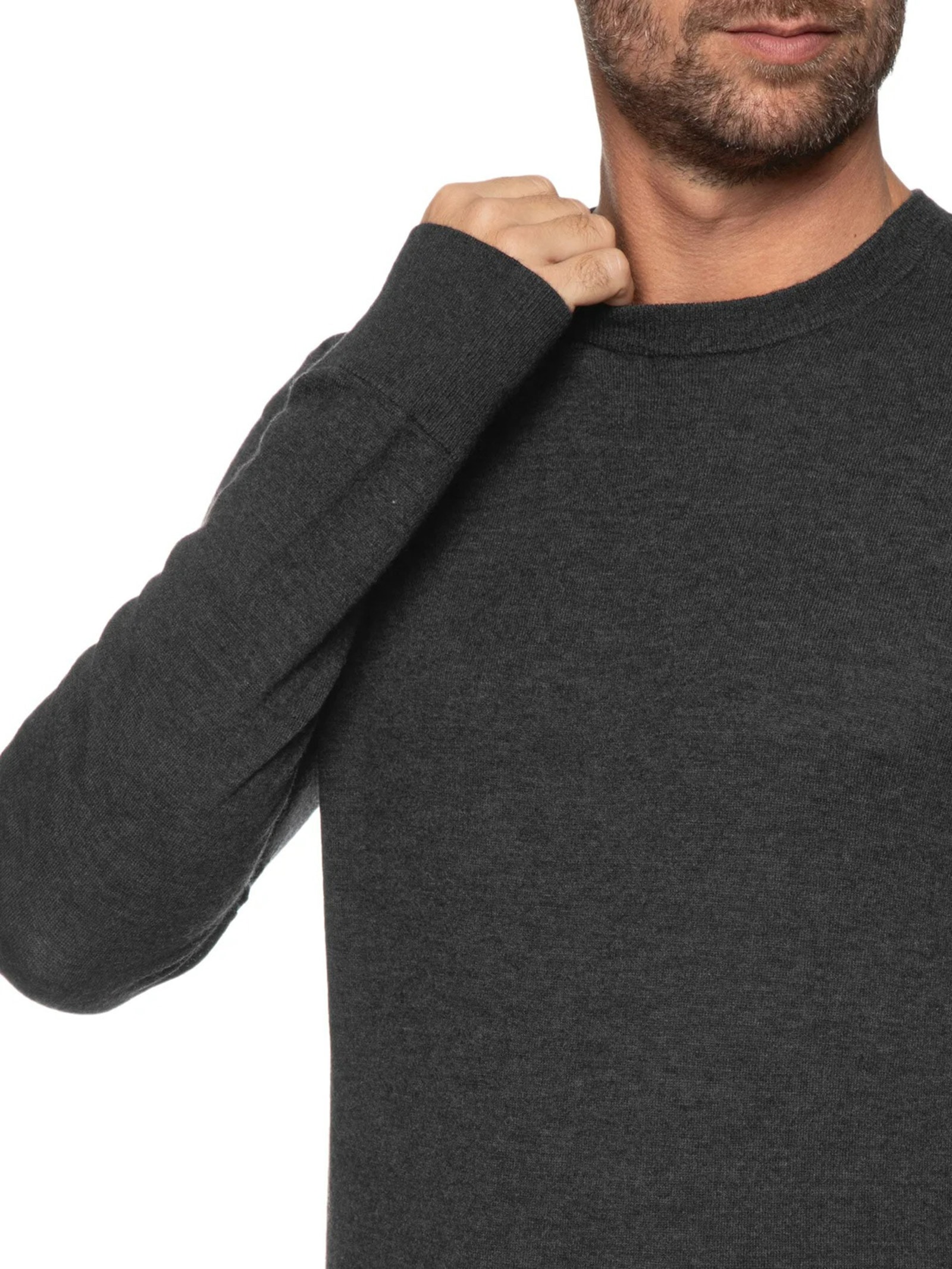 Suéter Maculino Mix Wool Cashmere Preto Osklen