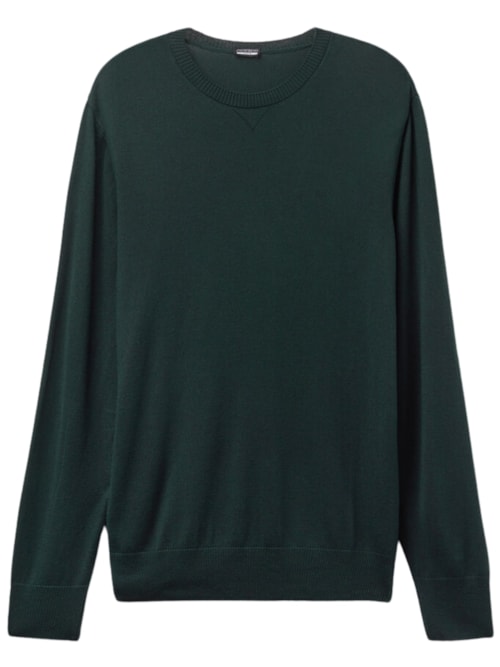 Suéter Manga Comprida e Gola Redonda – Verde