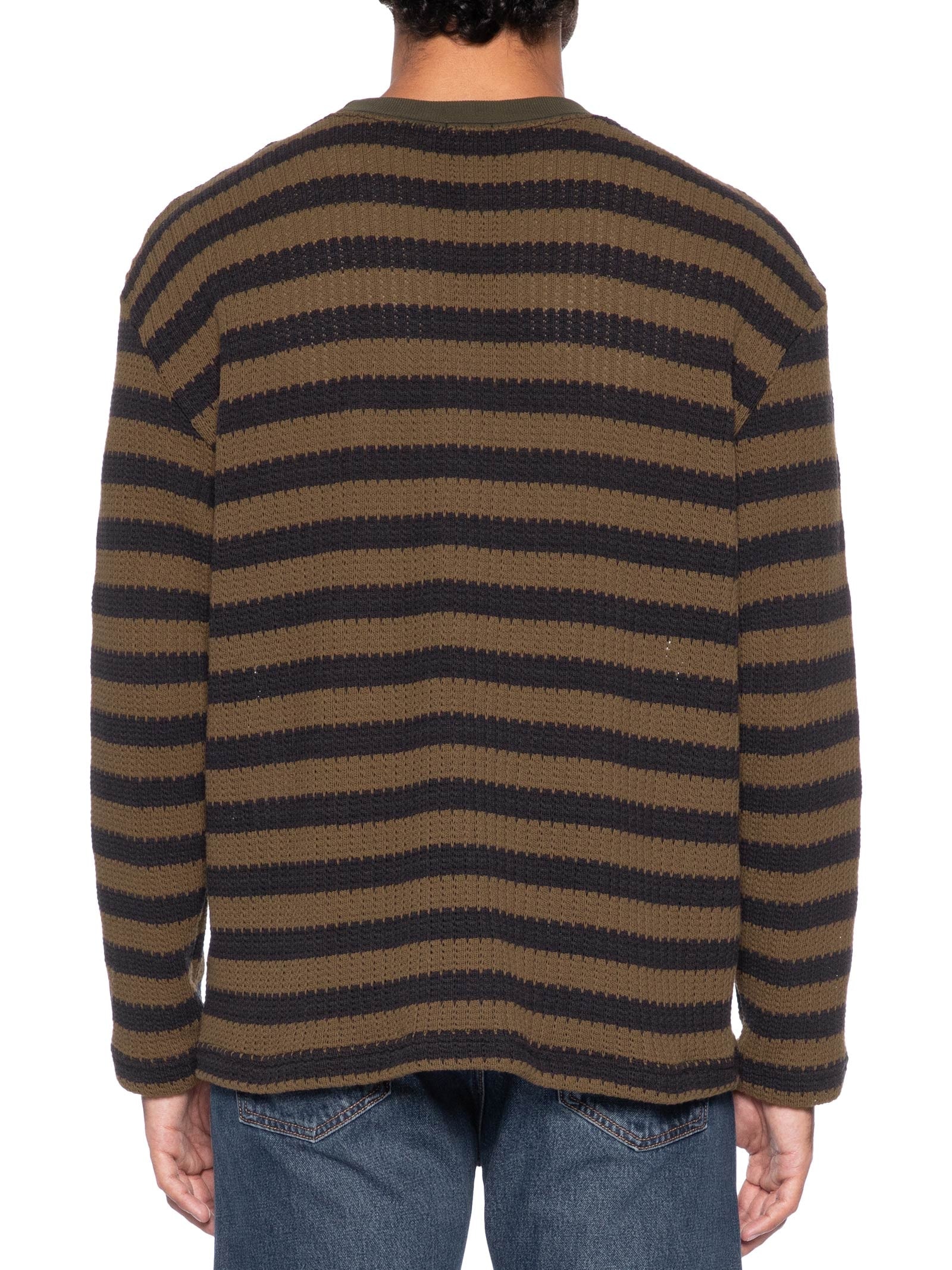 Suéter Manga Longa Masculino Rustic Therad Stripe – Marrom Osklen
